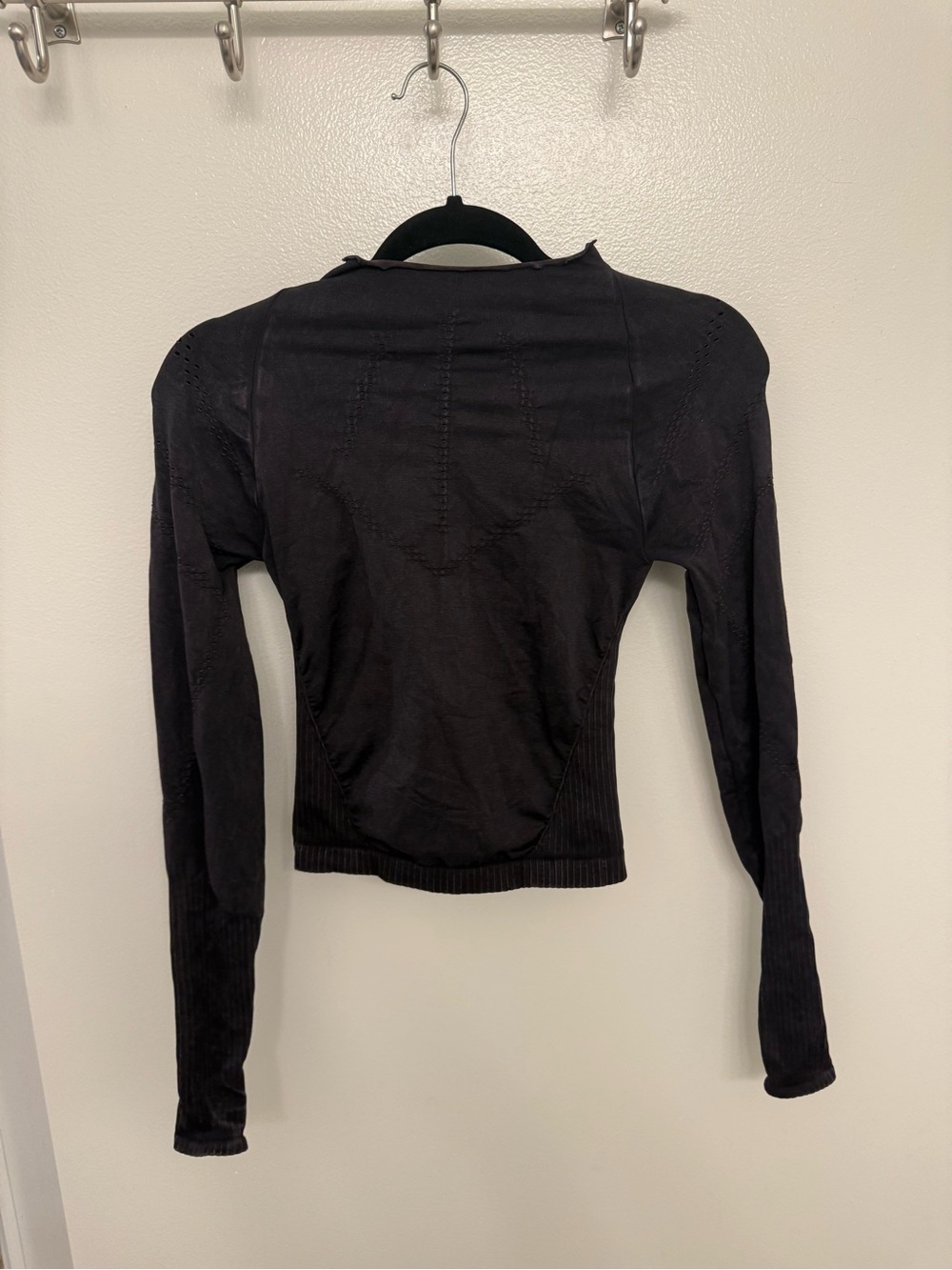FP Movement by Free People Black Long-Sleeve Knit Top